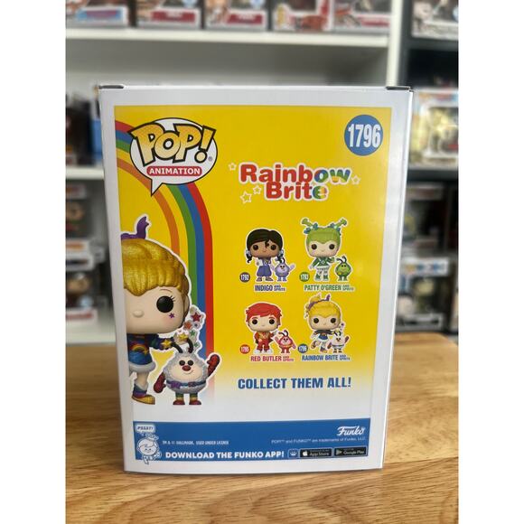 NEW IN HAND DIAMOND GLITTER EXCLUSIVE Rainbow Brite w/ Sprite Funko Pop #1796 TV - Picture 2 of 6